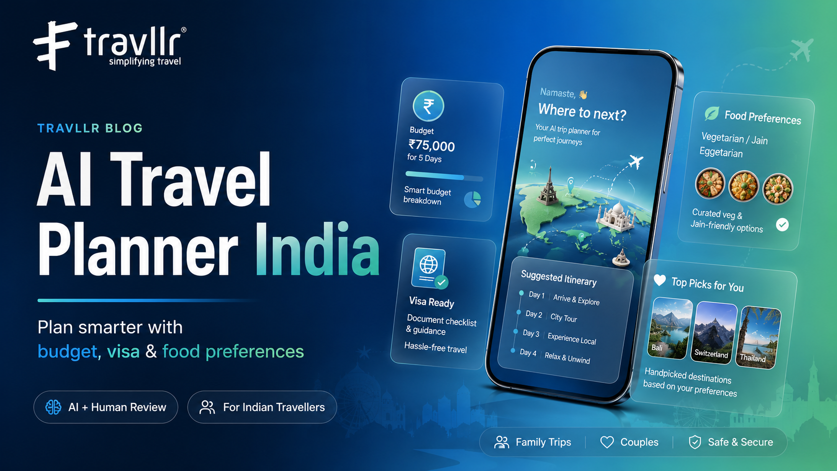 AI Travel Planner for Indians: Build a Perfect Trip with Budget, Visa and Food Preferences