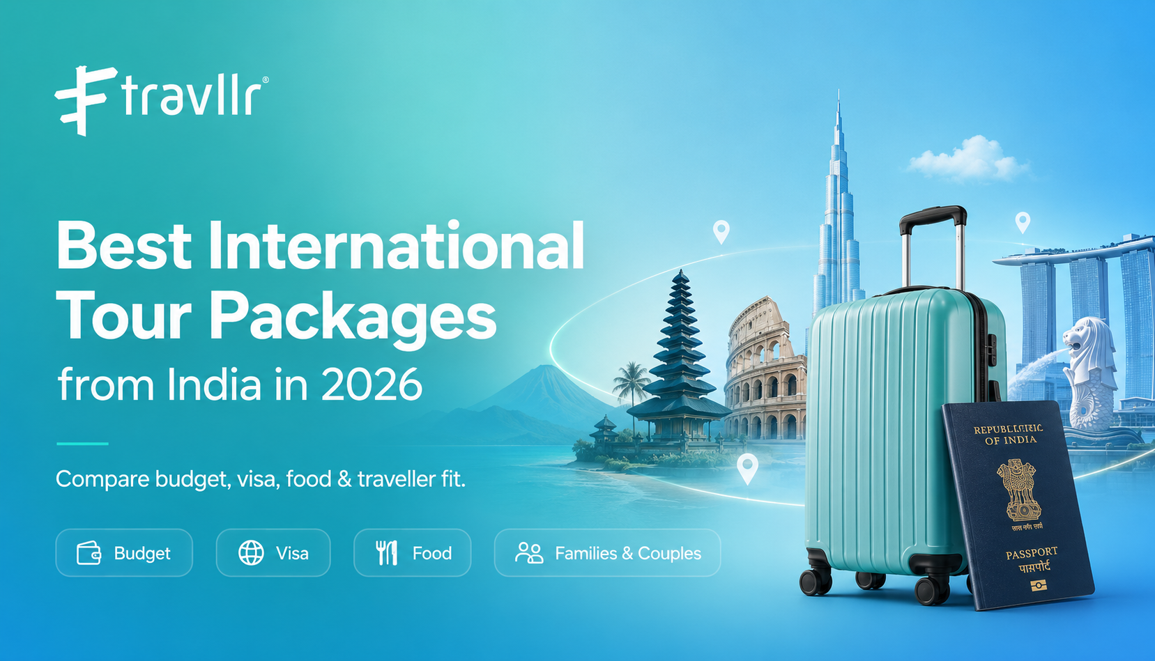 Best International Tour Packages from India in 2026: Cost, Visa, Best Time and Food Comparison