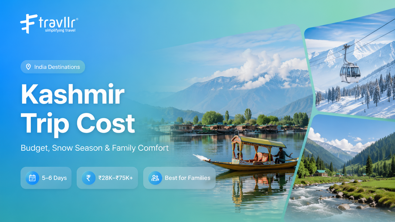 Kashmir Trip Cost and Itinerary: Budget, Snow Season and Family Comfort