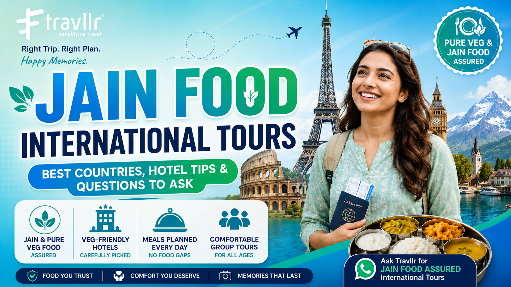 Pure Veg and Jain Food International Tours: Best Countries, Hotel Tips and Questions to Ask